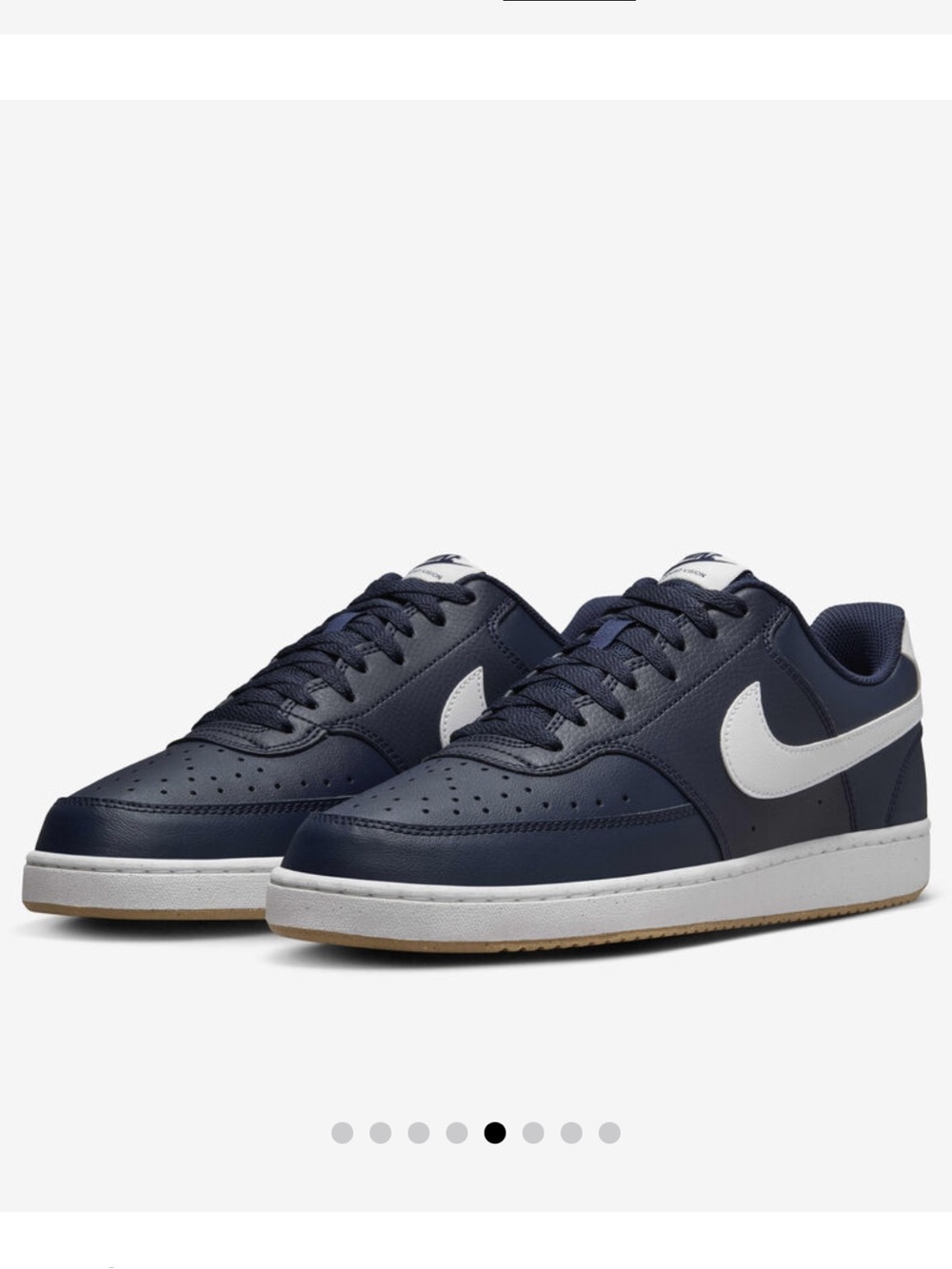 Nike Court Vision Low Shoes Obsidian Summit White Gum Men's Size 12 FZ5547-400